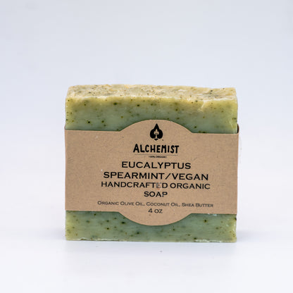 Eucalyptus Spermint handcrafted vegan soap