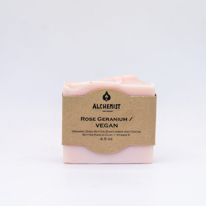 Rose Geranium Handcrafted Vegan Soap