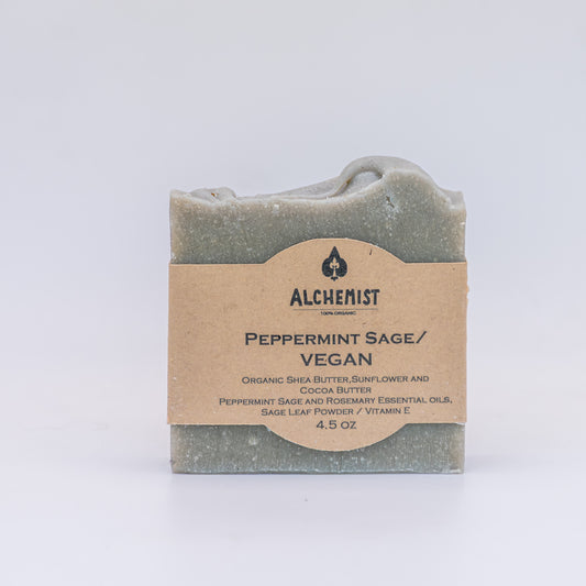 Peppermint Sage Handcrafted Vegan Soap