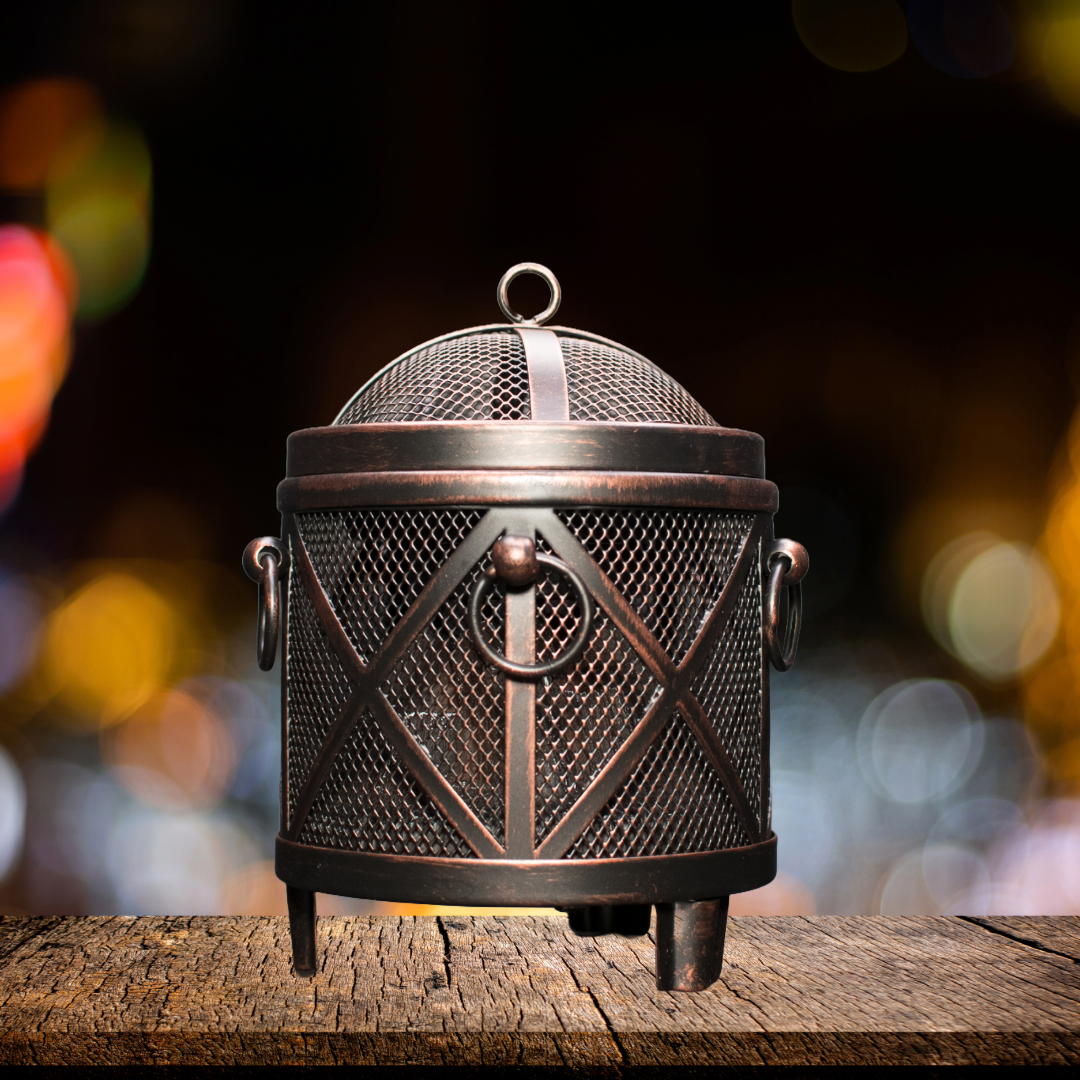 Candle Alchemist Wax Warmer – 4-in-1 Electric Wax Melter, Oil Burner, Fireplace-Style Warmer for Home, Office, Bedroom Aromatherapy, Gifts, and Décor (Bronze, Fireplace Stove)