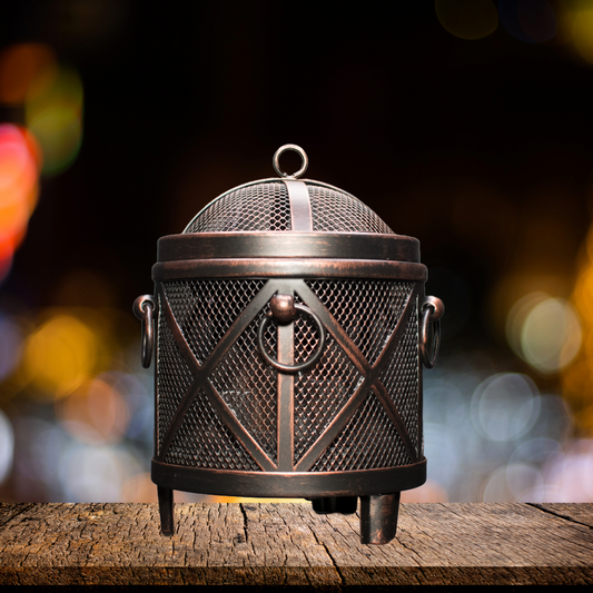 Candle Alchemist Wax Warmer – 4-in-1 Electric Wax Melter, Oil Burner, Fireplace-Style Warmer for Home, Office, Bedroom Aromatherapy, Gifts, and Décor (Bronze, Fireplace Stove)