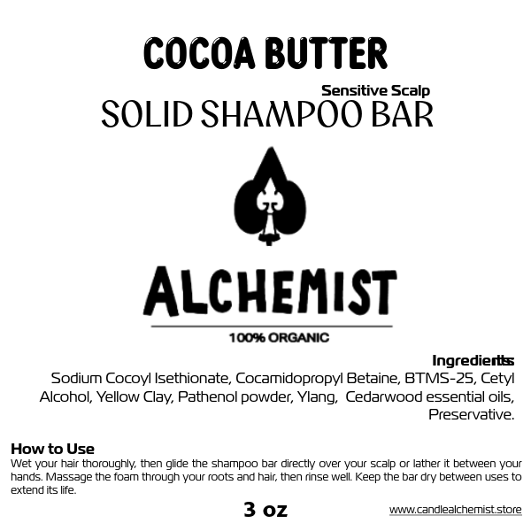 Cocoa Butter Shampoo Bar – Nourishing, Silky & Comforting