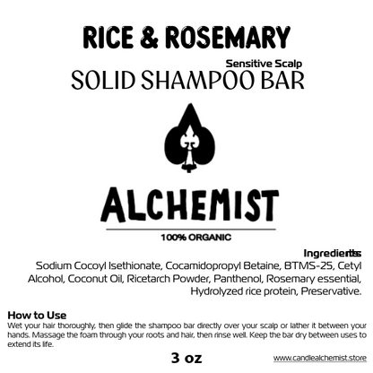 Rice & Rosemary Shampoo Bar – Strengthening, Fresh &amp; Revitalizing
