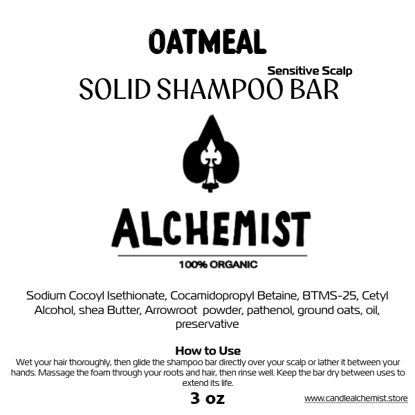 Oatmeal Shampoo Bar – Soothing, Creamy & Gentle