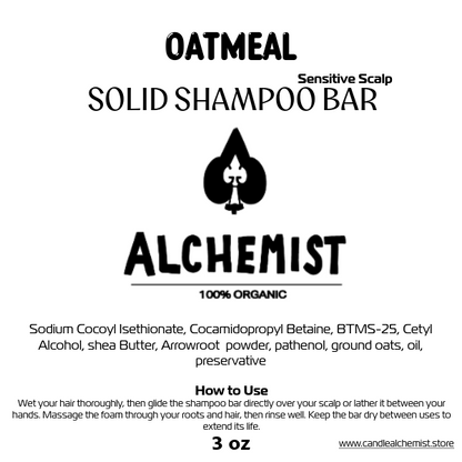 Oatmeal Shampoo Bar – Soothing, Creamy & Gentle